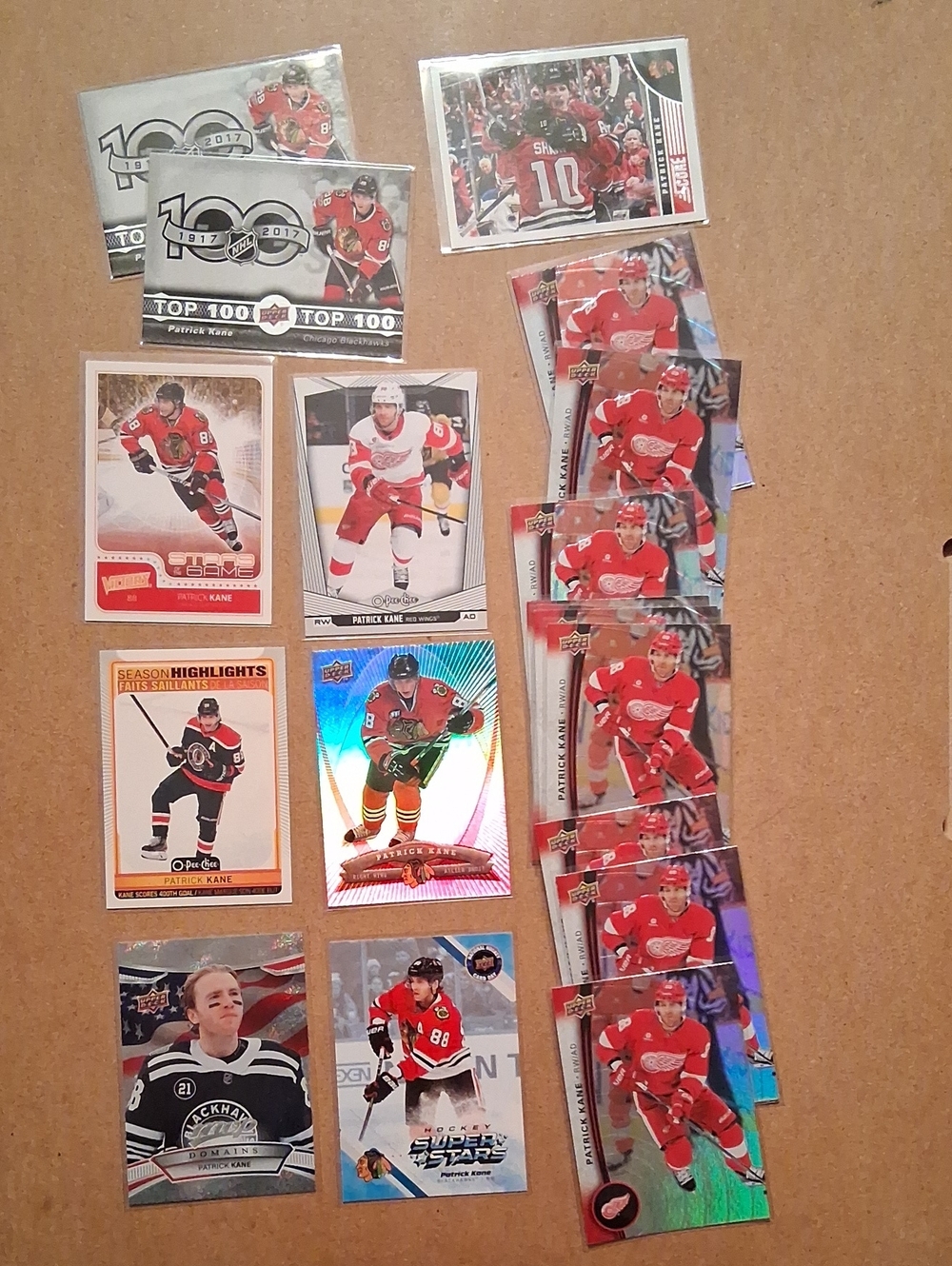 Hockey Trading Card Lot - Red & White